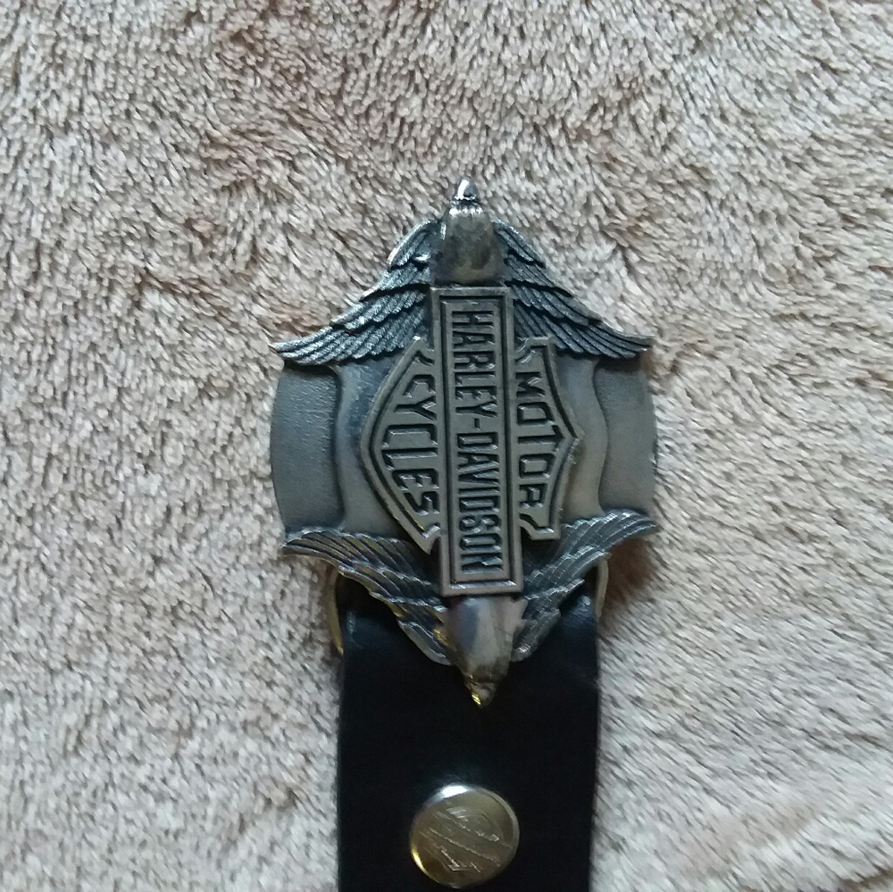 Harley Davidson Zipper Belt with Buckle
